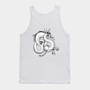 Japanese dragon Tank Top